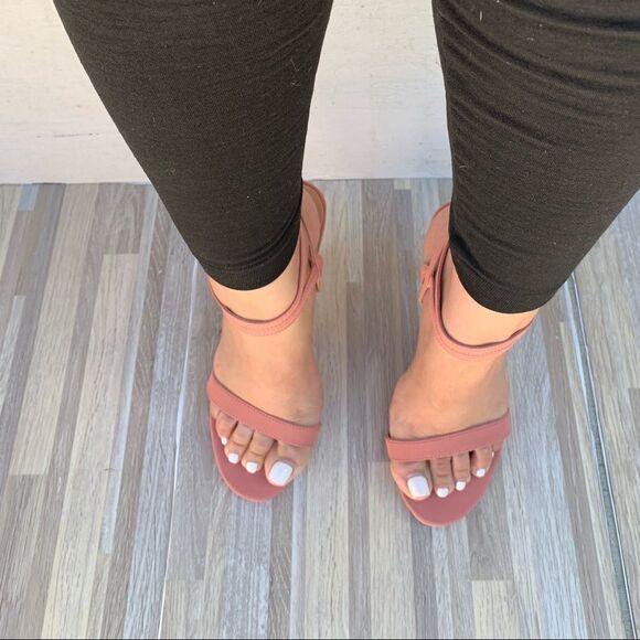 Pink Blush Ankle Strap High Heel - Picture 2 of 5